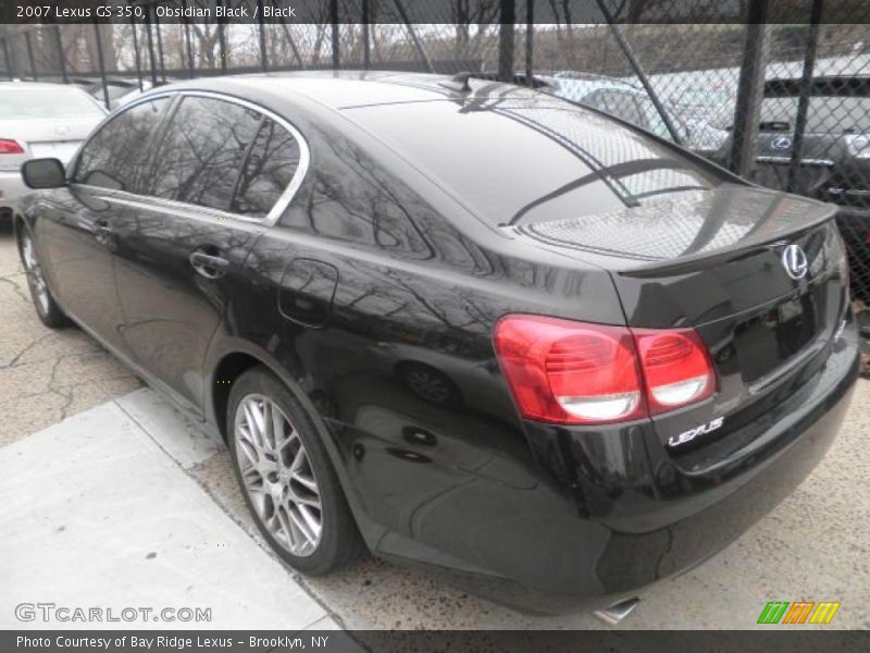 Obsidian Black / Black 2007 Lexus GS 350