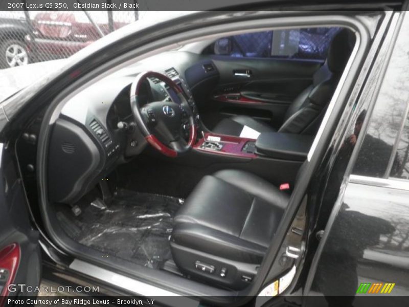 Obsidian Black / Black 2007 Lexus GS 350