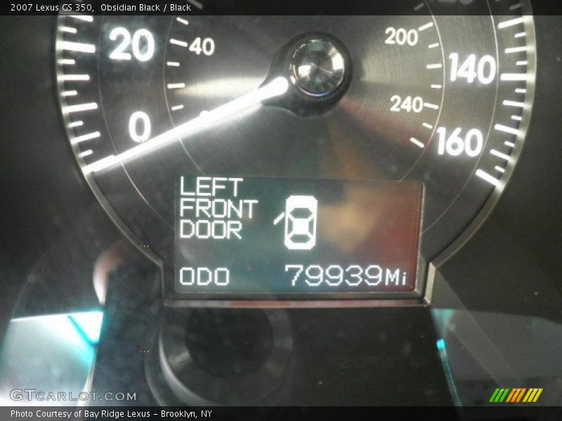 Obsidian Black / Black 2007 Lexus GS 350