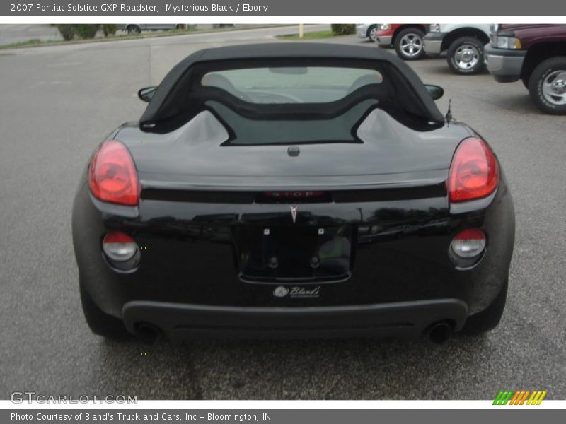 Mysterious Black / Ebony 2007 Pontiac Solstice GXP Roadster