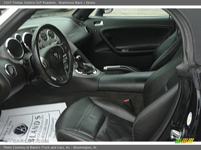  2007 Solstice GXP Roadster Ebony Interior