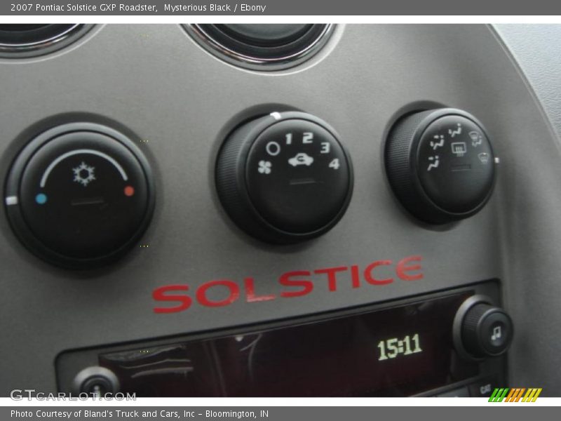 Mysterious Black / Ebony 2007 Pontiac Solstice GXP Roadster