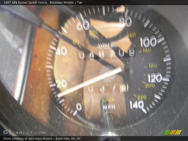 Bordeaux Metallic / Tan 1987 Alfa Romeo Spider Veloce