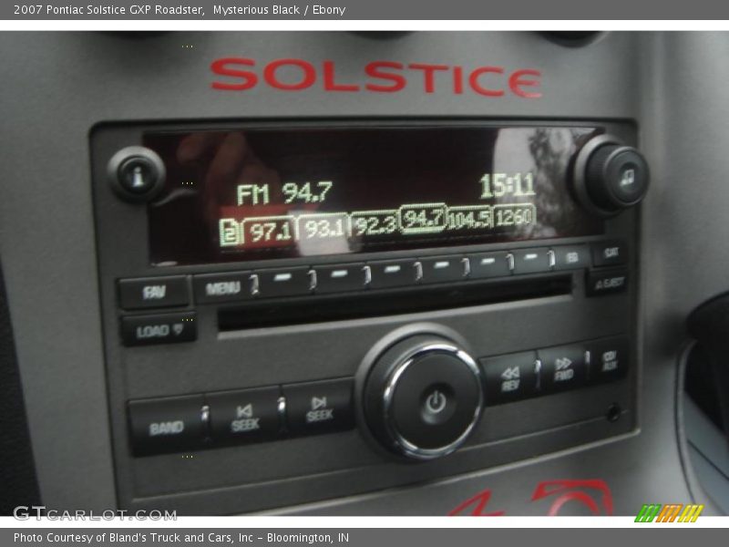 Mysterious Black / Ebony 2007 Pontiac Solstice GXP Roadster