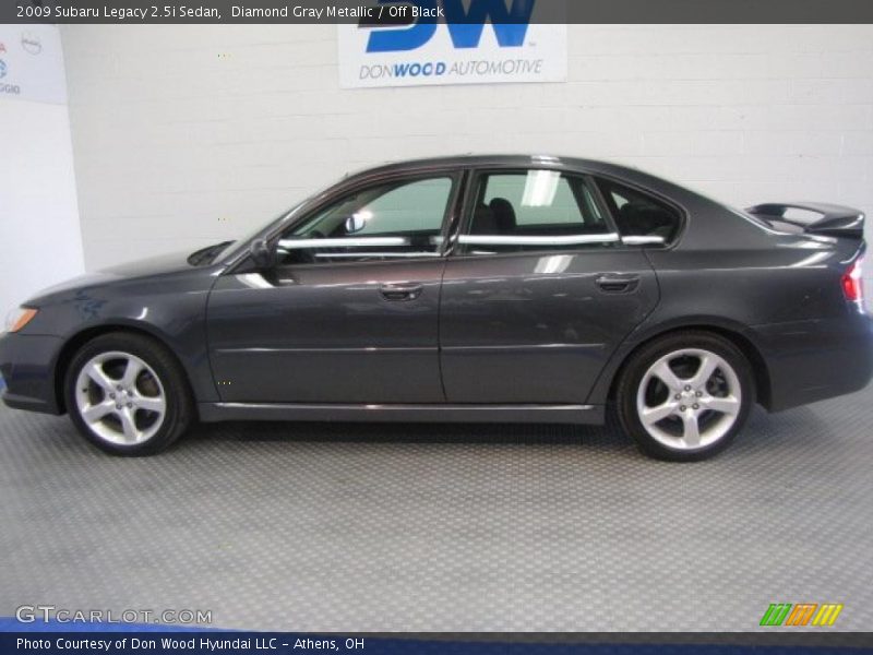 Diamond Gray Metallic / Off Black 2009 Subaru Legacy 2.5i Sedan