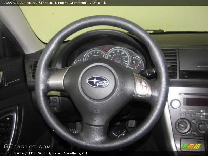 Diamond Gray Metallic / Off Black 2009 Subaru Legacy 2.5i Sedan