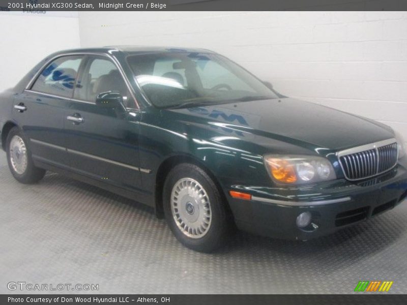 Midnight Green / Beige 2001 Hyundai XG300 Sedan