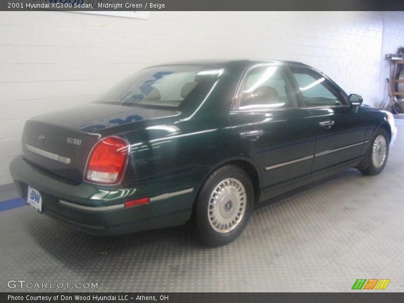 Midnight Green / Beige 2001 Hyundai XG300 Sedan
