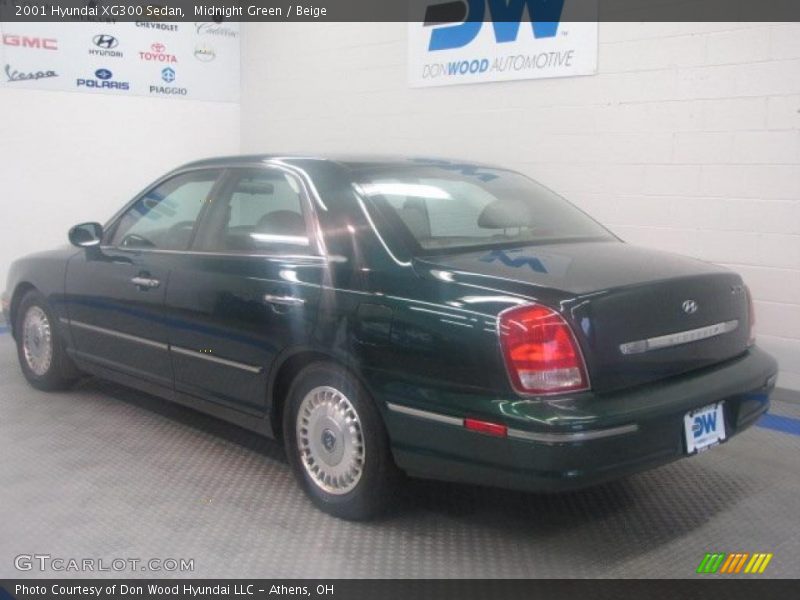 Midnight Green / Beige 2001 Hyundai XG300 Sedan