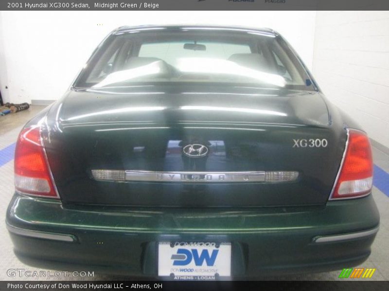 Midnight Green / Beige 2001 Hyundai XG300 Sedan