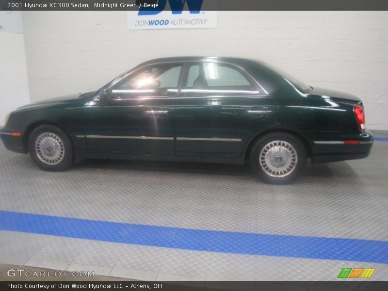 Midnight Green / Beige 2001 Hyundai XG300 Sedan