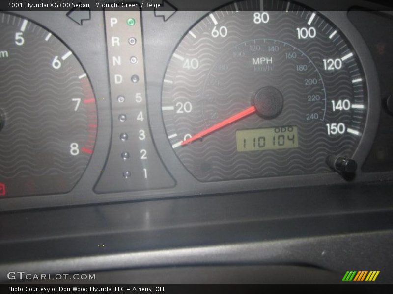 Midnight Green / Beige 2001 Hyundai XG300 Sedan