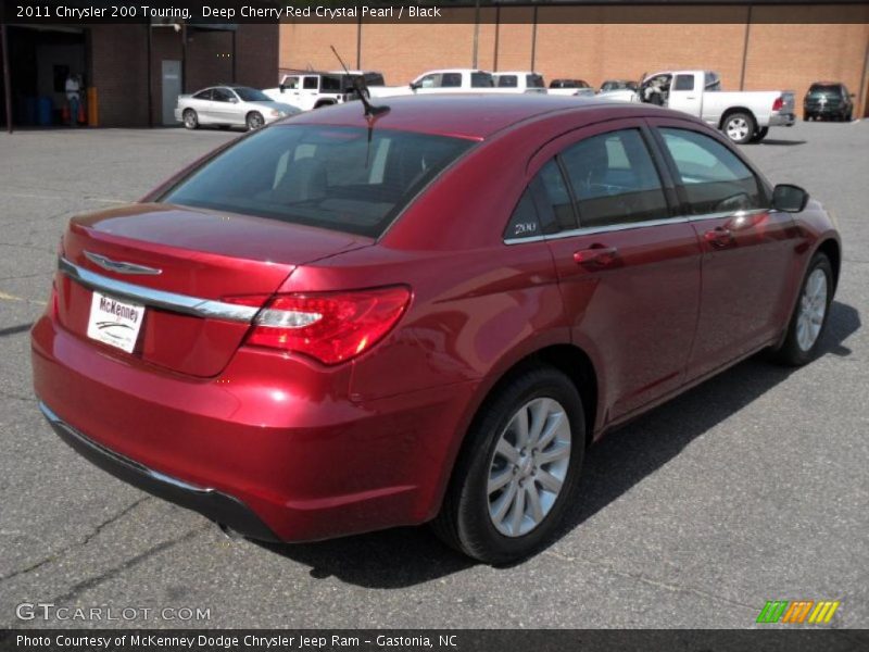 Deep Cherry Red Crystal Pearl / Black 2011 Chrysler 200 Touring