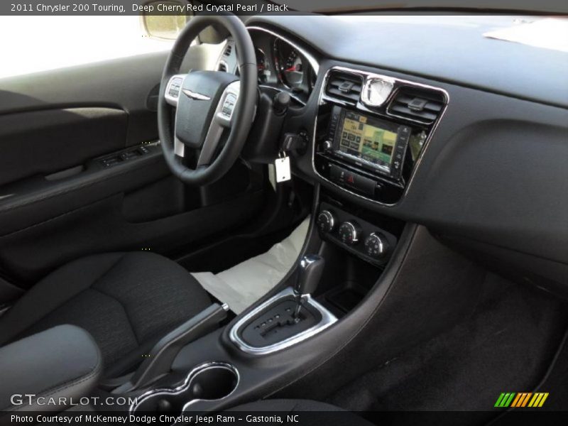 Deep Cherry Red Crystal Pearl / Black 2011 Chrysler 200 Touring
