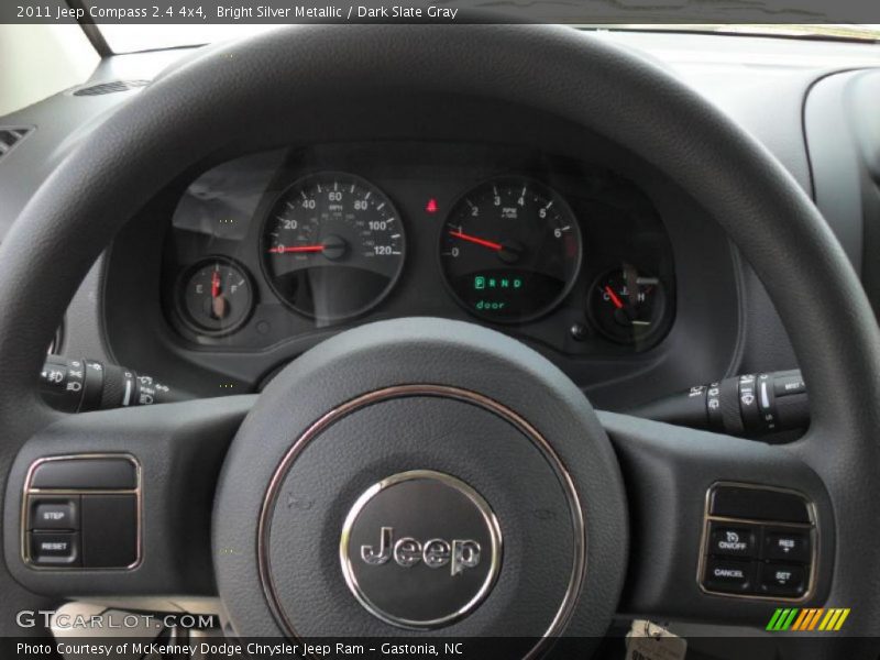 Bright Silver Metallic / Dark Slate Gray 2011 Jeep Compass 2.4 4x4