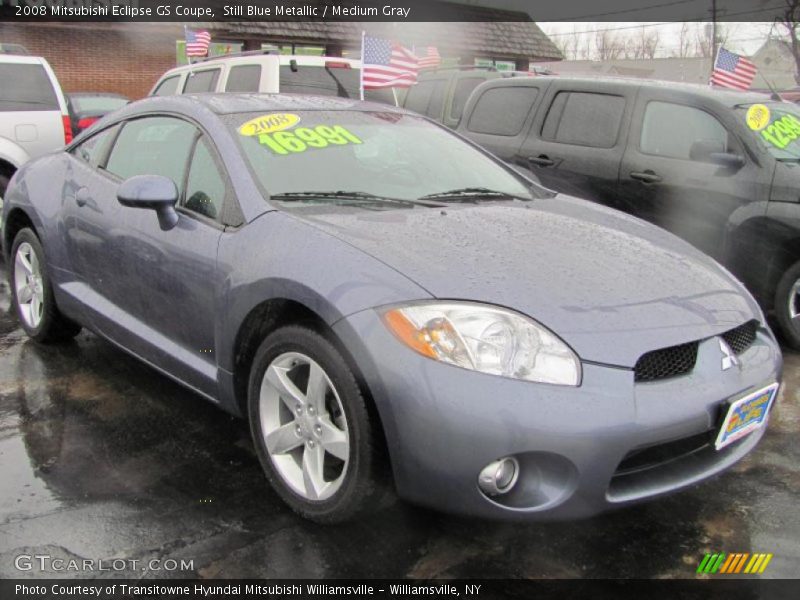 Still Blue Metallic / Medium Gray 2008 Mitsubishi Eclipse GS Coupe
