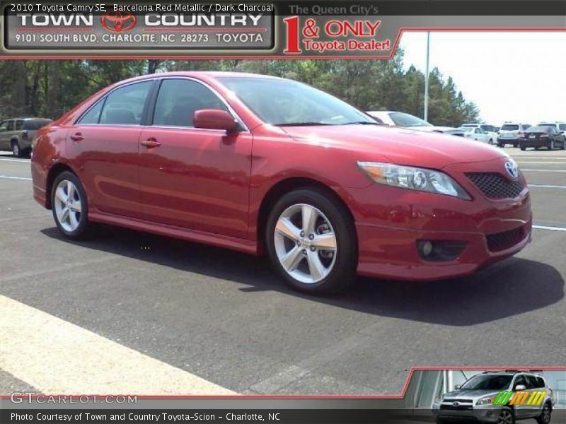 Barcelona Red Metallic / Dark Charcoal 2010 Toyota Camry SE