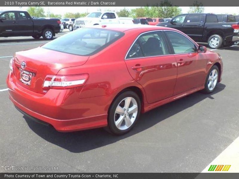 Barcelona Red Metallic / Dark Charcoal 2010 Toyota Camry SE
