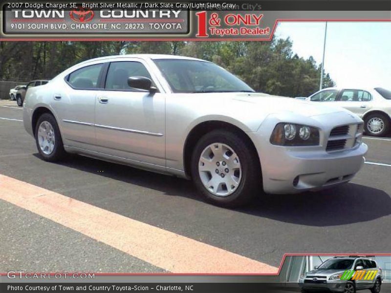 Bright Silver Metallic / Dark Slate Gray/Light Slate Gray 2007 Dodge Charger SE
