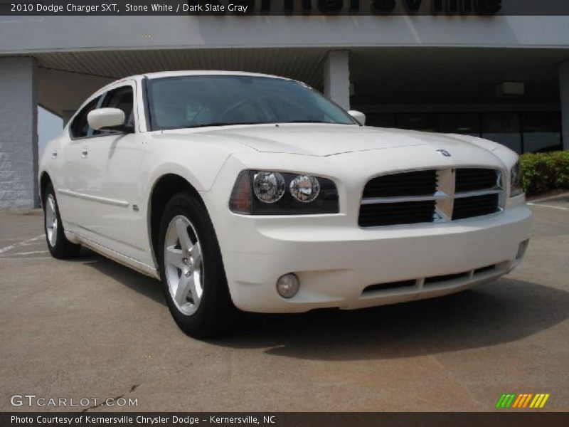 Stone White / Dark Slate Gray 2010 Dodge Charger SXT