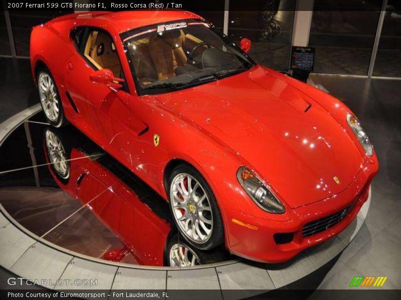 Rosso Corsa (Red) / Tan 2007 Ferrari 599 GTB Fiorano F1