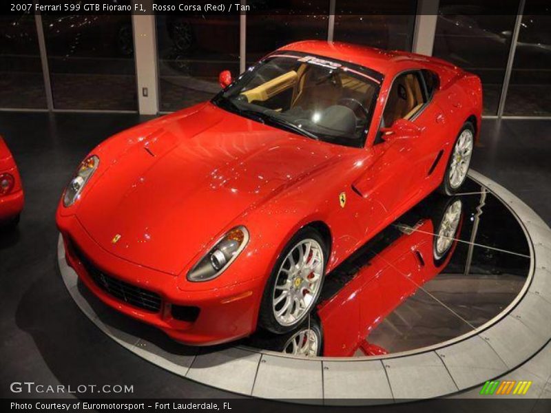 Rosso Corsa (Red) / Tan 2007 Ferrari 599 GTB Fiorano F1