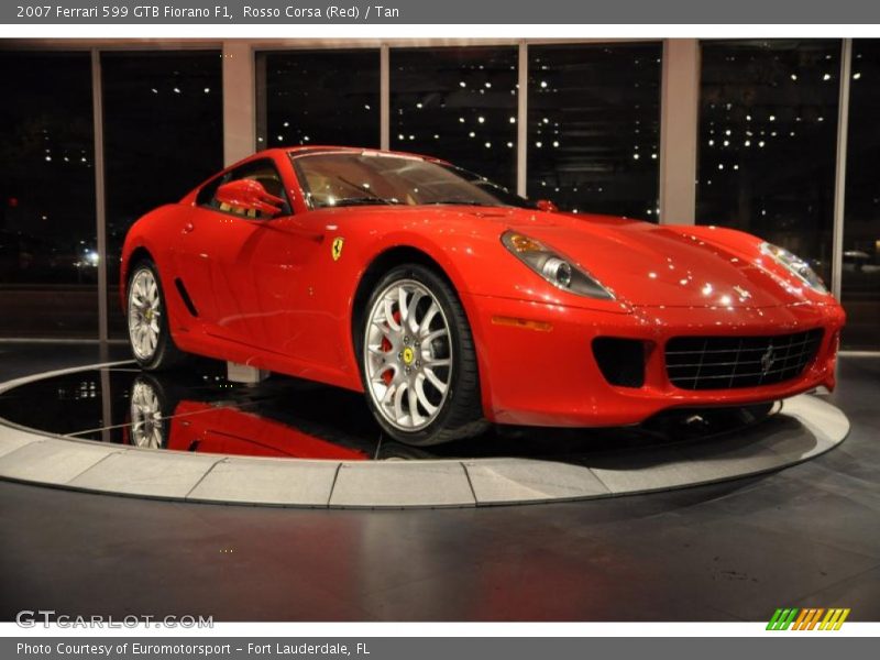 Rosso Corsa (Red) / Tan 2007 Ferrari 599 GTB Fiorano F1