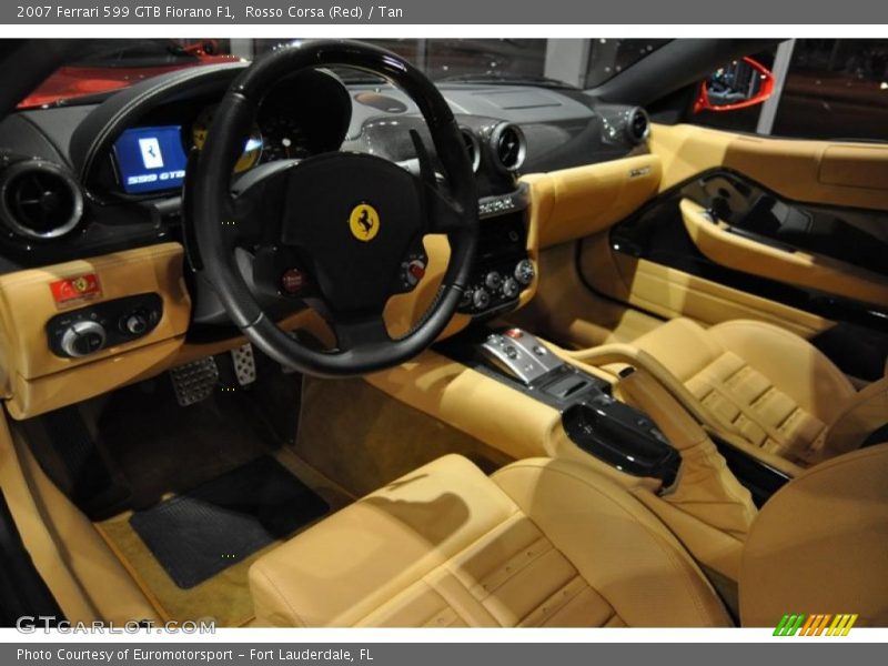 Rosso Corsa (Red) / Tan 2007 Ferrari 599 GTB Fiorano F1