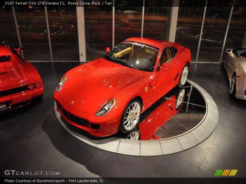 Rosso Corsa (Red) / Tan 2007 Ferrari 599 GTB Fiorano F1