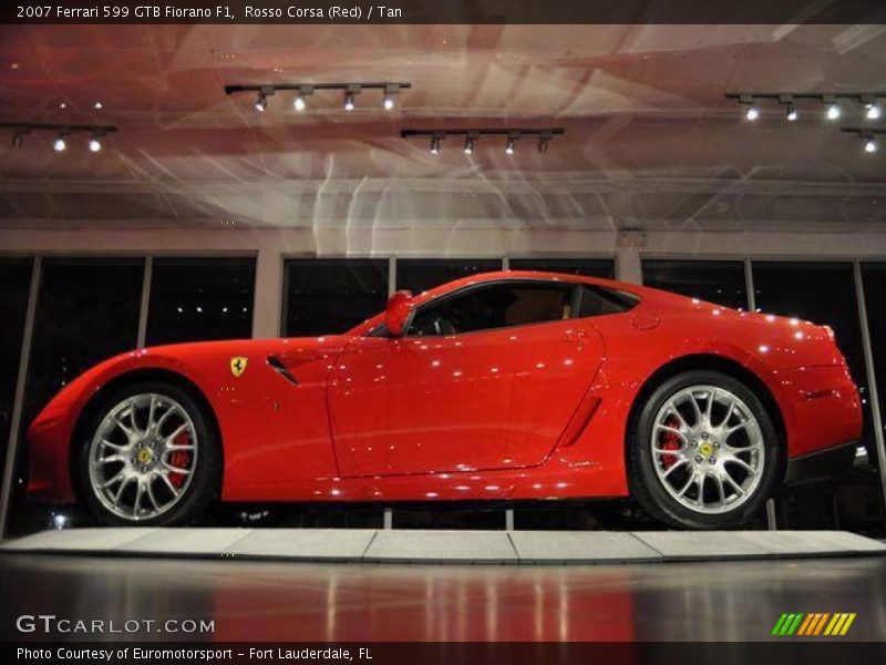 Rosso Corsa (Red) / Tan 2007 Ferrari 599 GTB Fiorano F1