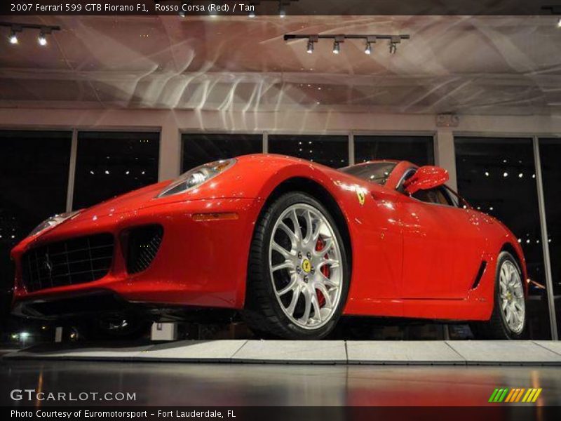 Rosso Corsa (Red) / Tan 2007 Ferrari 599 GTB Fiorano F1