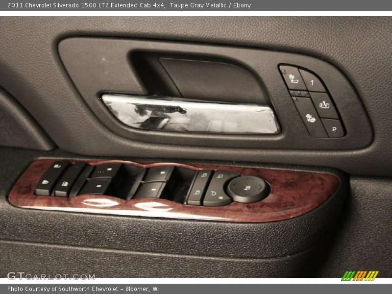 Taupe Gray Metallic / Ebony 2011 Chevrolet Silverado 1500 LTZ Extended Cab 4x4