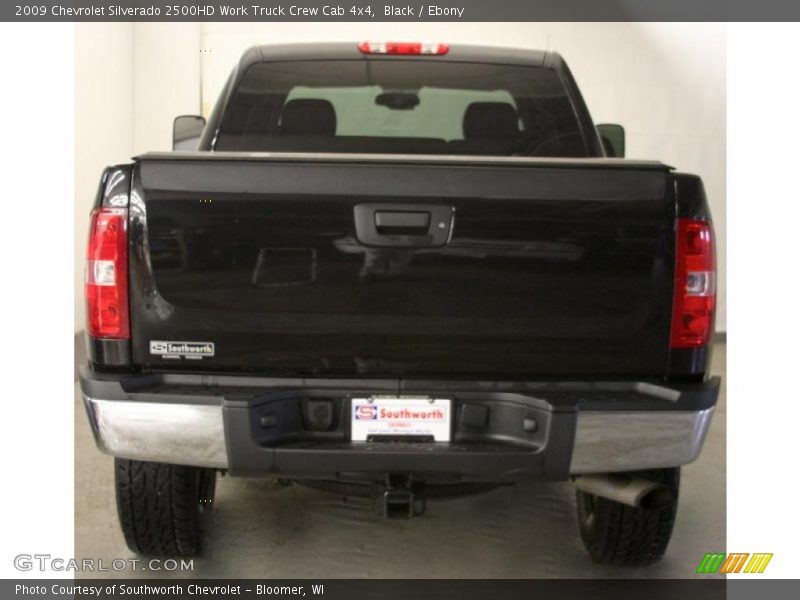 Black / Ebony 2009 Chevrolet Silverado 2500HD Work Truck Crew Cab 4x4
