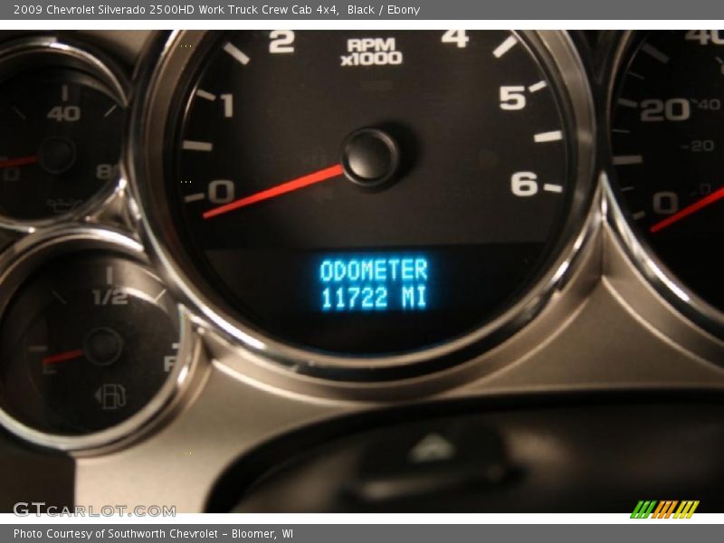 Black / Ebony 2009 Chevrolet Silverado 2500HD Work Truck Crew Cab 4x4