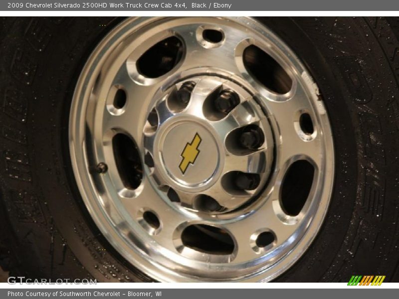 Black / Ebony 2009 Chevrolet Silverado 2500HD Work Truck Crew Cab 4x4