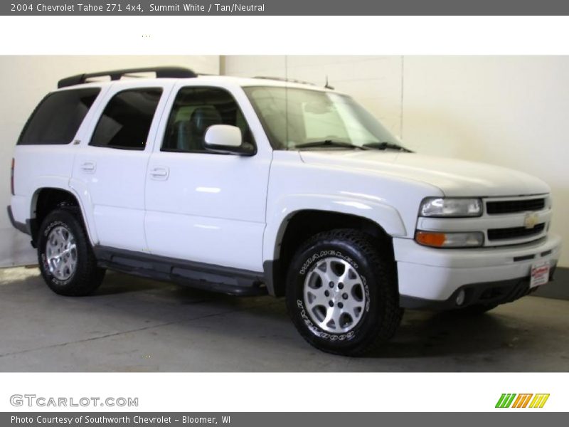 Summit White / Tan/Neutral 2004 Chevrolet Tahoe Z71 4x4