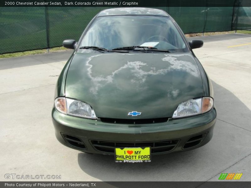 Dark Colorado Green Metallic / Graphite 2000 Chevrolet Cavalier Sedan