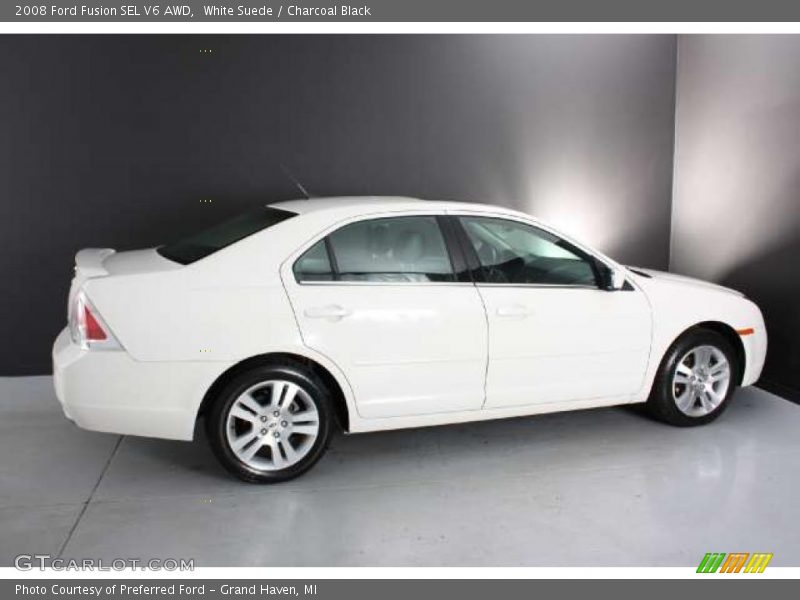 White Suede / Charcoal Black 2008 Ford Fusion SEL V6 AWD