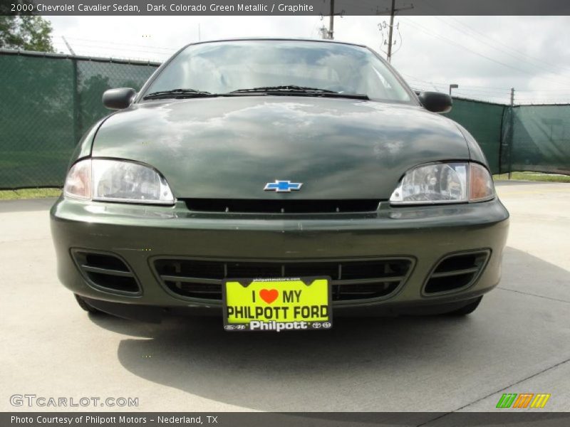 Dark Colorado Green Metallic / Graphite 2000 Chevrolet Cavalier Sedan
