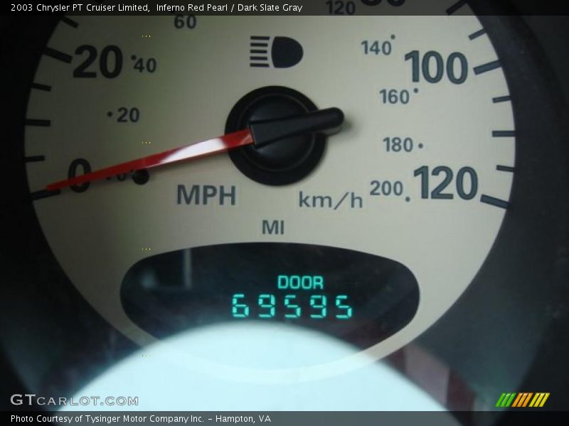Inferno Red Pearl / Dark Slate Gray 2003 Chrysler PT Cruiser Limited