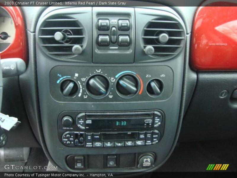 Controls of 2003 PT Cruiser Limited
