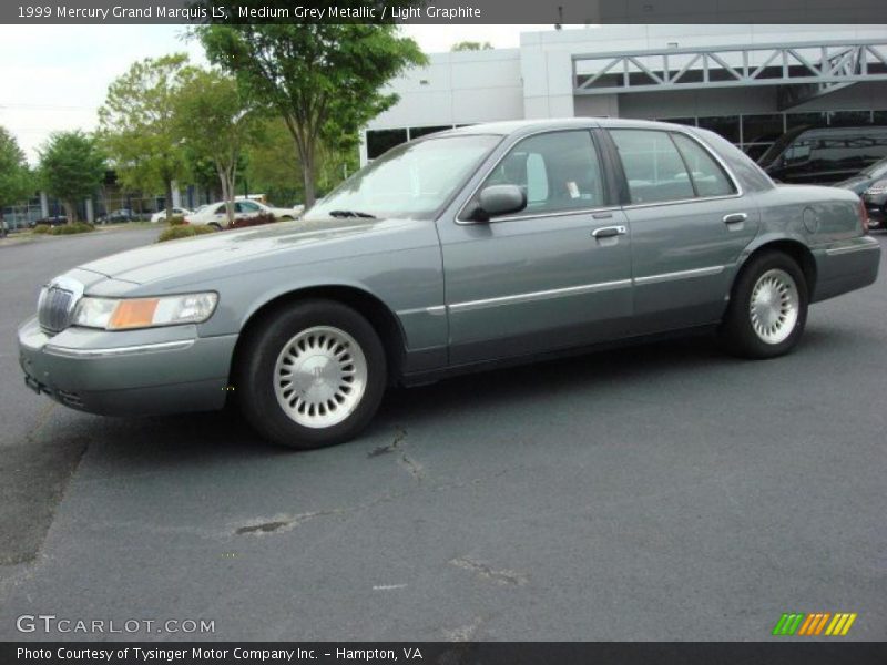 Medium Grey Metallic / Light Graphite 1999 Mercury Grand Marquis LS