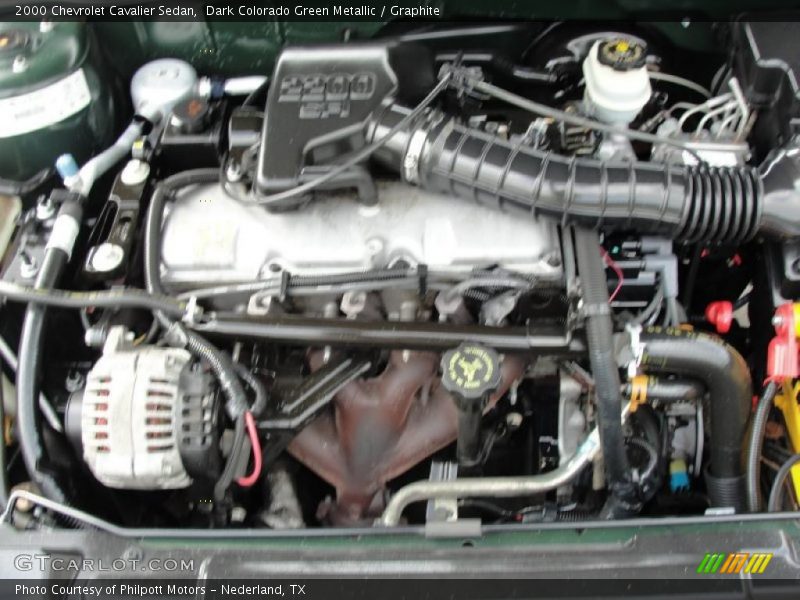 Dark Colorado Green Metallic / Graphite 2000 Chevrolet Cavalier Sedan