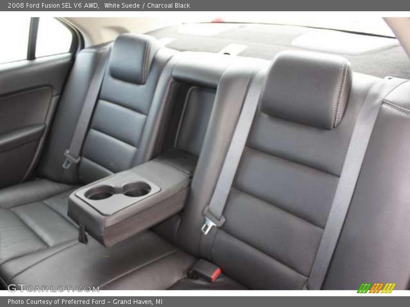 White Suede / Charcoal Black 2008 Ford Fusion SEL V6 AWD