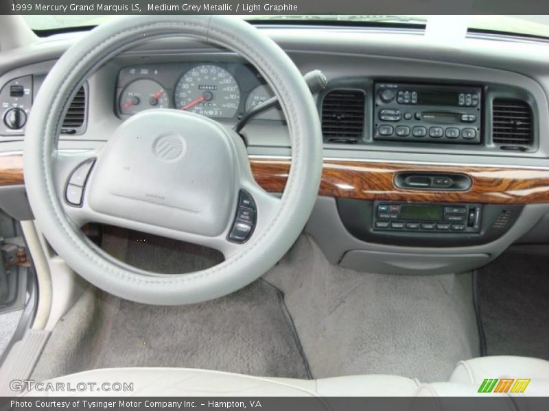 Medium Grey Metallic / Light Graphite 1999 Mercury Grand Marquis LS