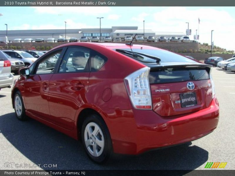 Barcelona Red Metallic / Dark Gray 2010 Toyota Prius Hybrid III