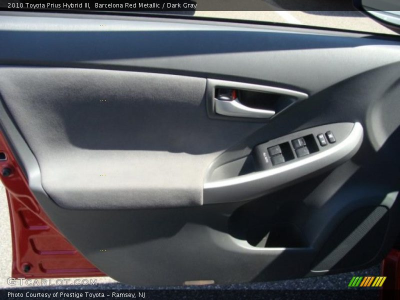 Barcelona Red Metallic / Dark Gray 2010 Toyota Prius Hybrid III