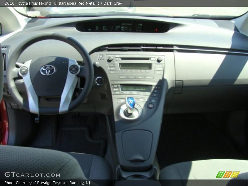Barcelona Red Metallic / Dark Gray 2010 Toyota Prius Hybrid III