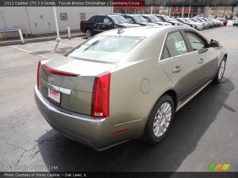 Tuscan Bronze ChromaFlair / Cashmere/Cocoa 2011 Cadillac CTS 3.0 Sedan