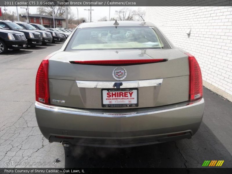 Tuscan Bronze ChromaFlair / Cashmere/Cocoa 2011 Cadillac CTS 3.0 Sedan
